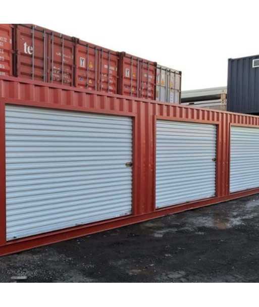 40-Fuß-Container mit 3 Sektionaltoren