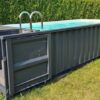 Modulares Schwimmbecken mit den Maßen 6,2 m x 2,5 m mit Gegenstromanlage, Sportbereich und Spa.