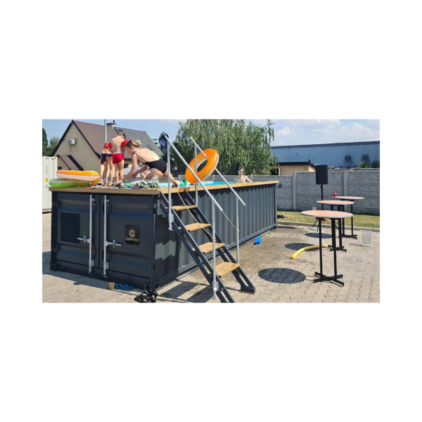 Gebrauchsfertiger Containerpool (6,2 m x 2,5 m), Komfortpaket